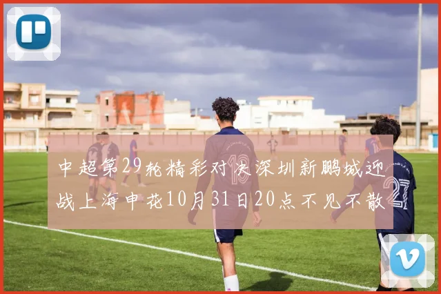 中超第29轮精彩对决深圳新鹏城迎战上海申花10月31日20点不见不散